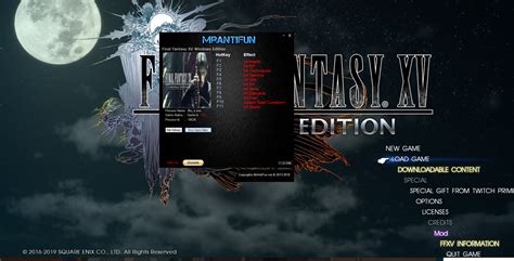 final fantasy xv windows edition trainer|FINAL FANTASY XV WINDOWS EDITION Cheats .